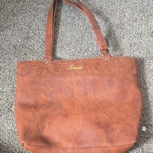 Leather Tan Tote Bag